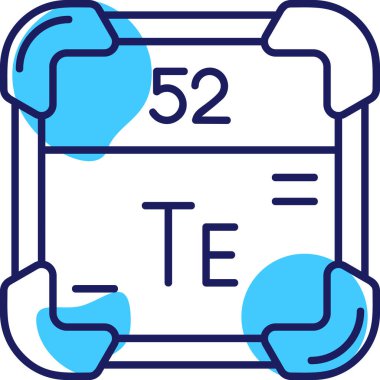Bir mavi numara 36 simgesinin vektör illüstrasyonu
