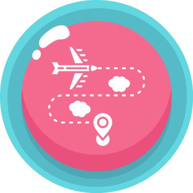 harita konumu simgesi rozet biçiminde