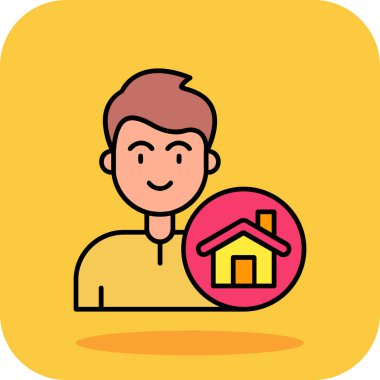 house home simgesi, modern tasarım vektör illüstrasyonu