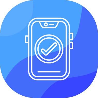 Cep telefonu simgesinin vektör illüstrasyonu