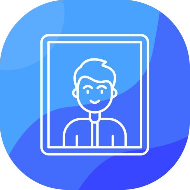 avatar. Web simgesi basit illüstrasyon