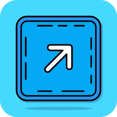 Ok. Web simgesi basit illüstrasyon