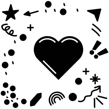 Yıldızlı aşk kalpleri