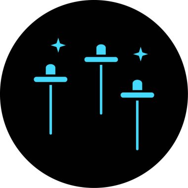 Benzersiz Yıldızlar Vektör Satırı Simgesi