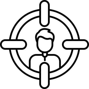 Avatar simgesi. vektör illüstrasyonu