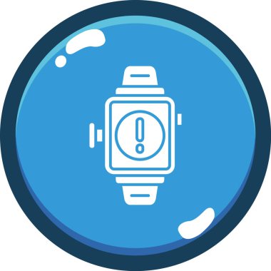 Akıllı saat. Web simgesi basit illüstrasyon