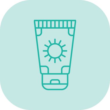 Güneş ikonu. vektör illüstrasyonu