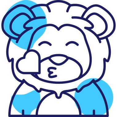 sevimli ayı yüzü simgesi