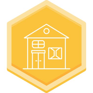 Ev. Web simgesi basit illüstrasyon