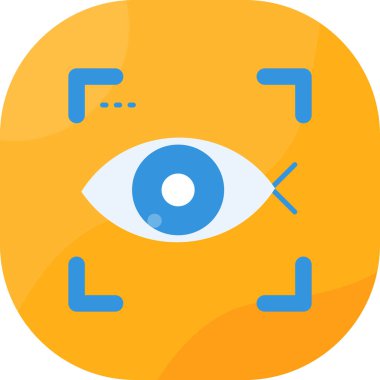 Göz. Web simgesi basit illüstrasyon