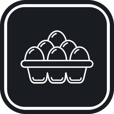 Yumurta. Web simgesi basit illüstrasyon