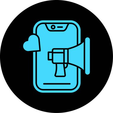 vektör sözcüsü Simgesi illüstrasyonu