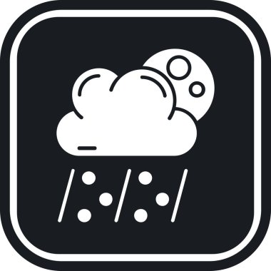 Bulut. Web simgesi basit illüstrasyon