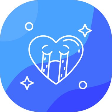 Web için taslak simgesi çizimi. kalp