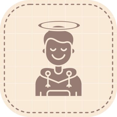 Vektör çizimi, bir bebeğin karikatür elementi