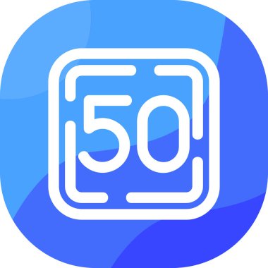 6 numaralı simge, vektör, illüstrasyon