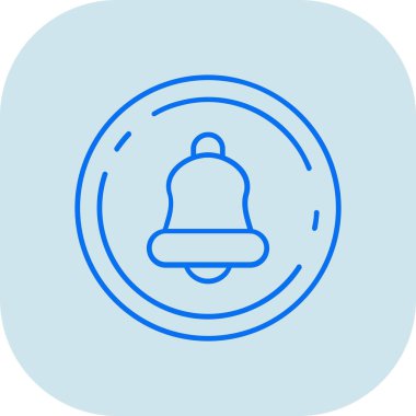 Zil. Web simgesi basit illüstrasyon