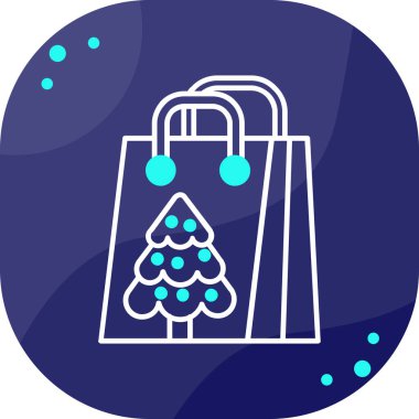 Yılbaşı ağacı. Basit resimleme