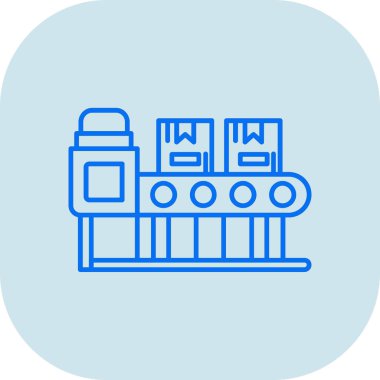 Fabrika binası ikon vektör illüstrasyonu