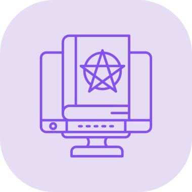 Bilgisayar. Web simgesi basit illüstrasyon