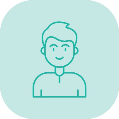 avatar erkek simgesi ana hatlarıyla doldurulmuş