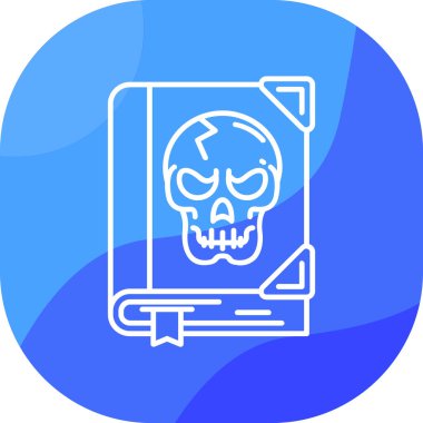 Laptop ikon vektör çizim tasarımı olan kafatası