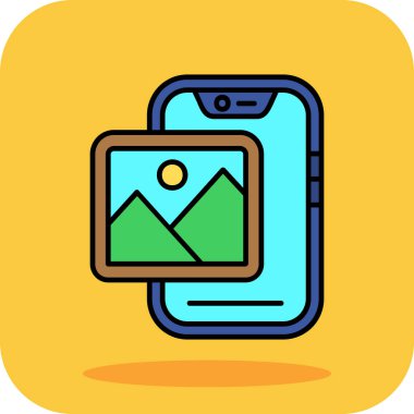 mobil uygulama simgesi, vektör illüstrasyon tasarımı