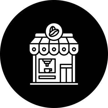 Bir kahve simgesinin vektör çizimi