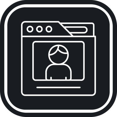 çamaşır makinesi ikon vektör çizimi