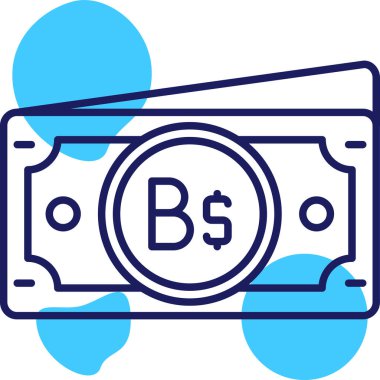 Dolar. Web simgesi basit illüstrasyon