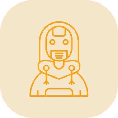 Robot simgesinin vektör illüstrasyonu