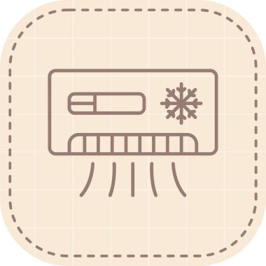 Tek bir radyo simgesinin vektör illüstrasyonu