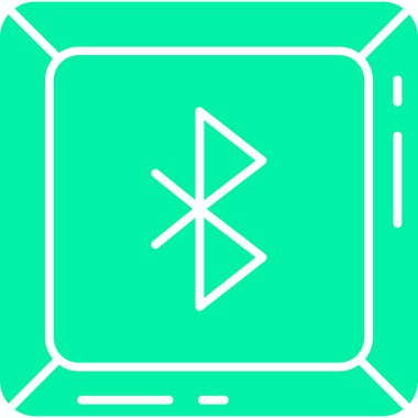 Bluetooth simgesi izole edilmiş vektör özeti