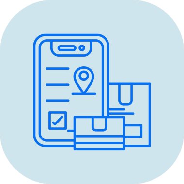 Harita simgesi, vektör illüstrasyonu