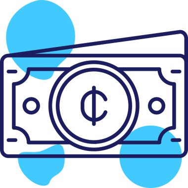 Dolar. Web simgesi basit illüstrasyon