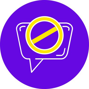 Konuş. Web simgesi basit illüstrasyon