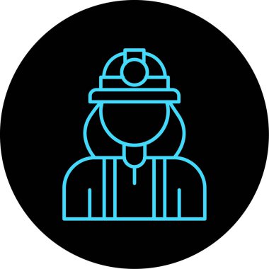 İnşaat miğferi simgesinin vektör illüstrasyonu