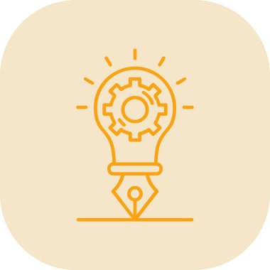 Fikir simgesi vektör illüstrasyonu