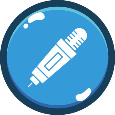 fırça simgesi, vektör illüstrasyonu