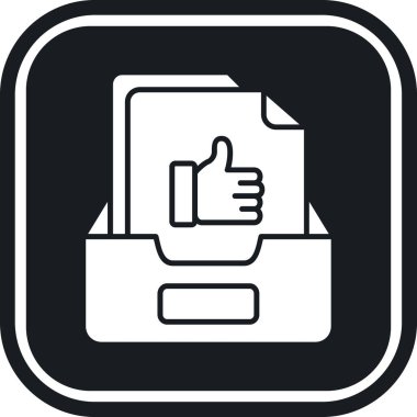 başparmak aşağı simge vektör illüstrasyonu