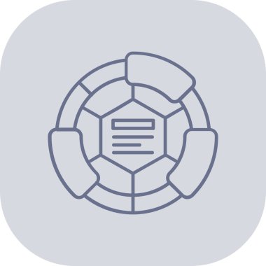 Futbol simgesi, vektör illüstrasyonu.