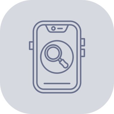 Modern akıllı telefon simgesinin vektör çizimi