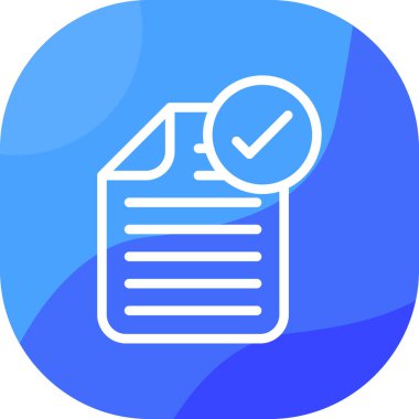 Belge. Web simgesi basit illüstrasyon