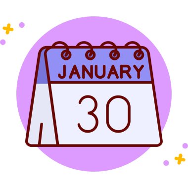 Ocak 20 takvim simgesi tek satır biçimi