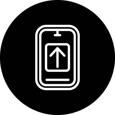 akıllı telefon simgesi vektör illüstrasyonu