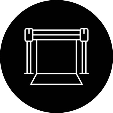 Bir bank simgesinin vektör illüstrasyonu