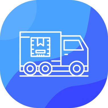 Kamyon. Web simgesi basit illüstrasyon