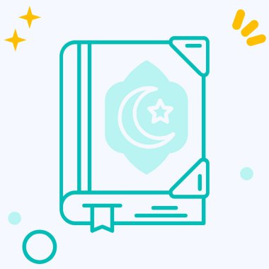 Beyaz arka planda izole edilmiş müslüman çizgi adamı. Müslüman ana hatları. vektör