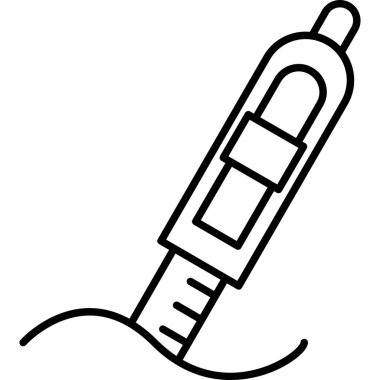 Tıbbi enjeksiyon ikonu. tıbbi vektör çizelgesi