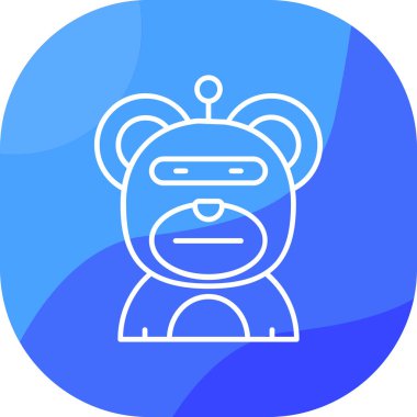 robot ikon vektör illüstrasyonu